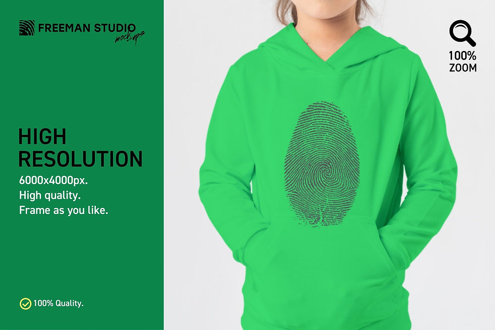 Thumbnail: 100 Kids Hoodie Mock-Up Set