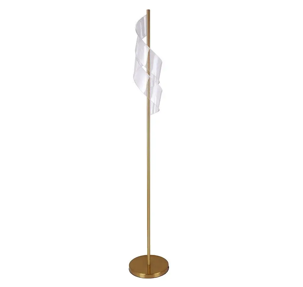 Coluna Piso Led Mast Dourado SKYLIGHT