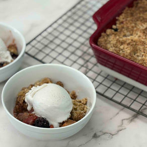 Oat-Free Rhubarb Crisp/Crumble