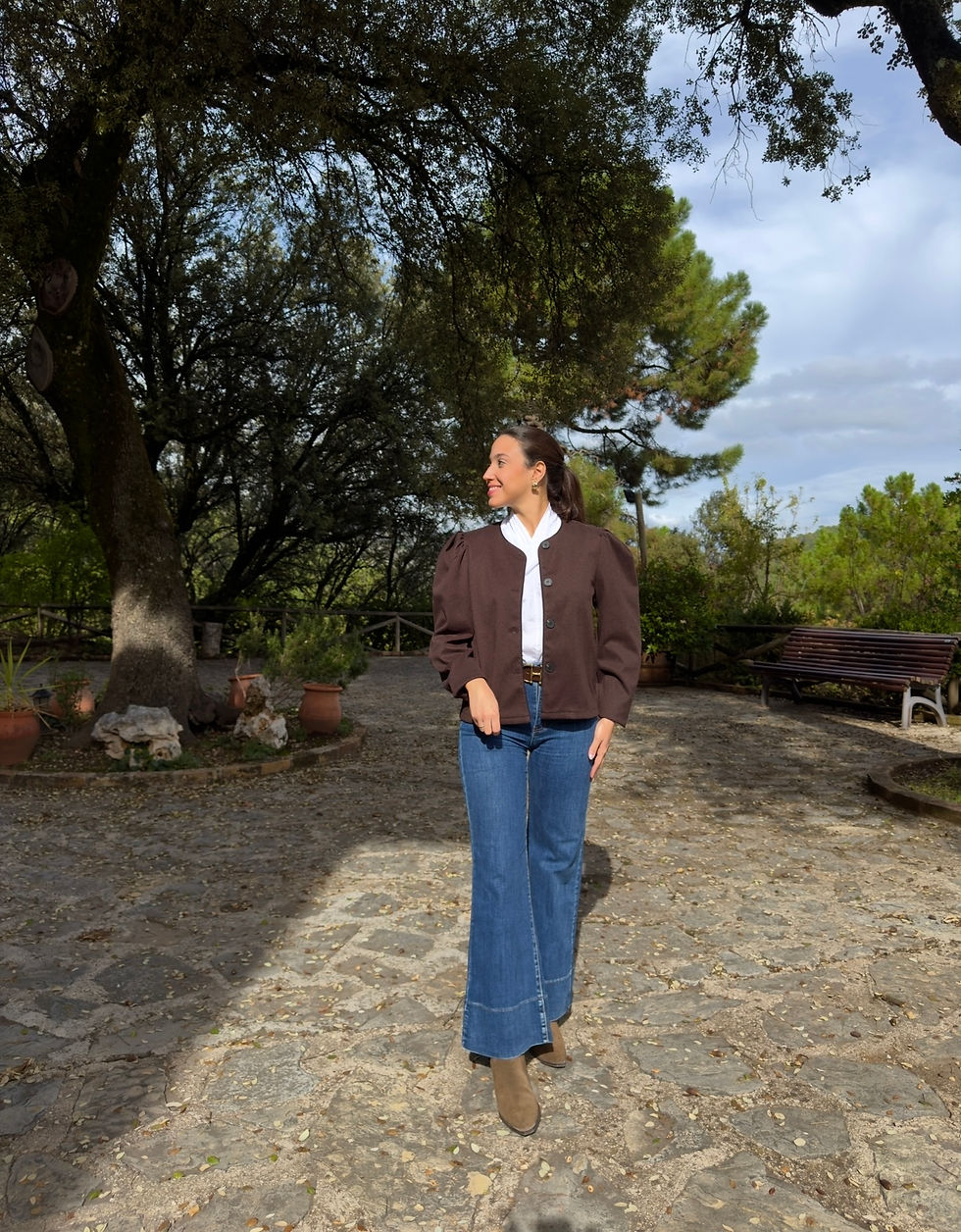 Chaqueta bombacha marrón