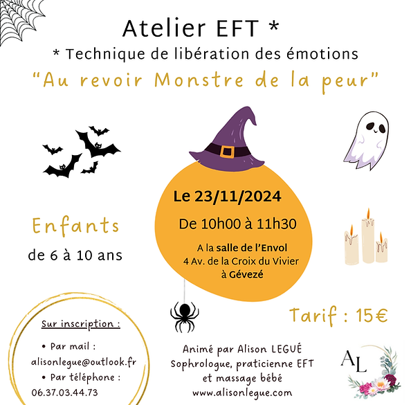 Atelier EFT sur la peur pour les enfants à Gévezé
