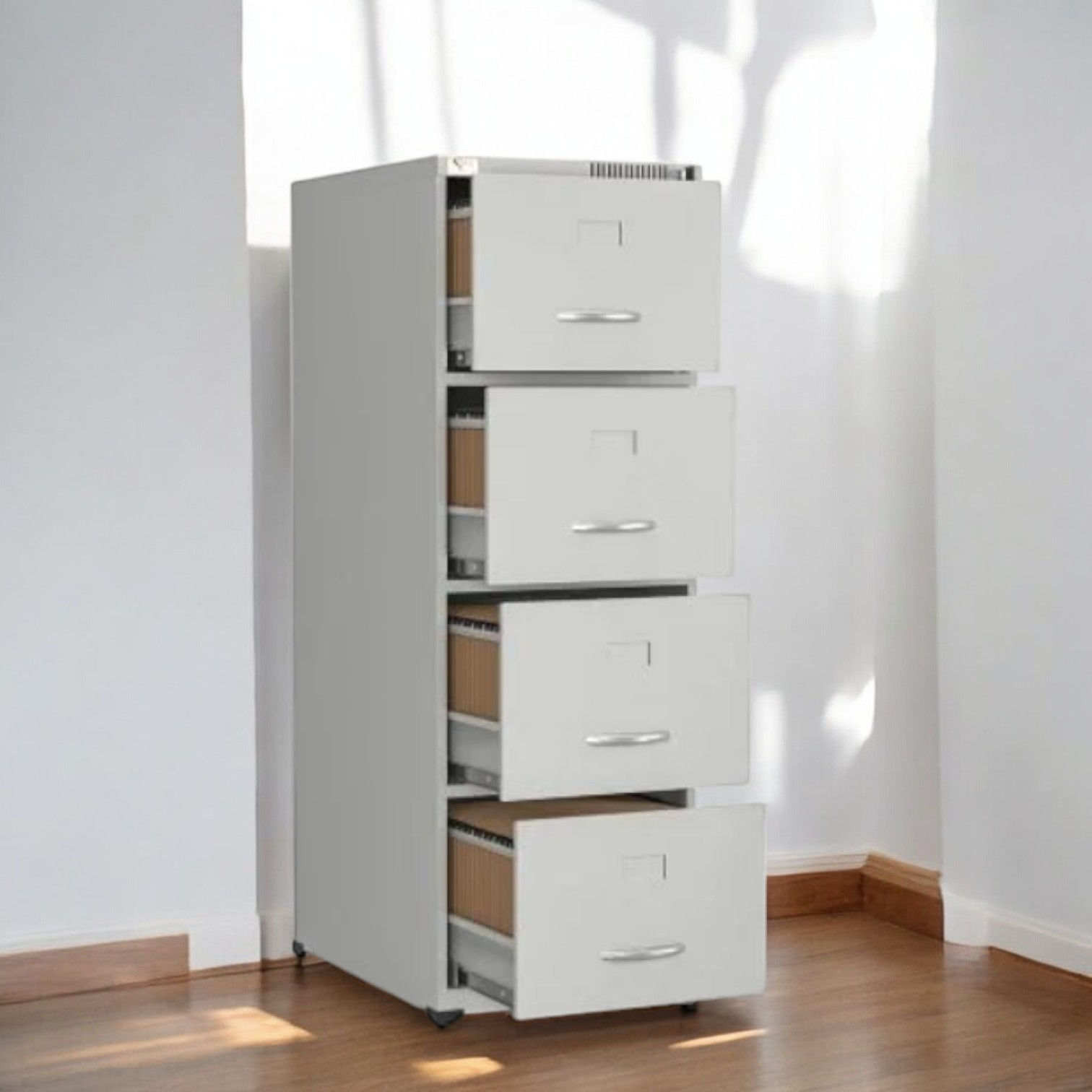 arquivo em aço 4 gavetas para escritorio