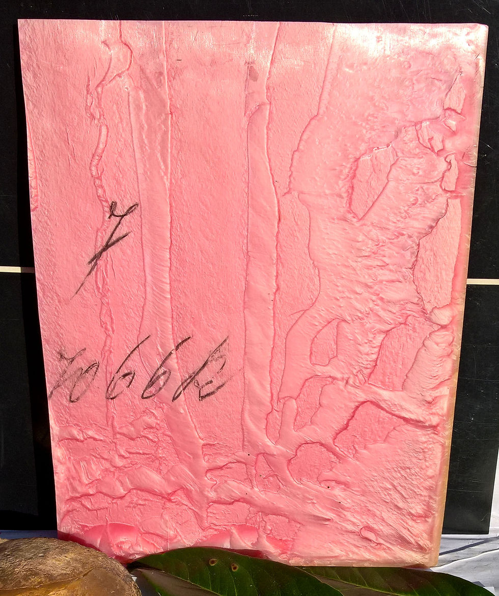 Miniature : ** BEAUTIFUL Block Old GALALITH ** PINK MARBLED