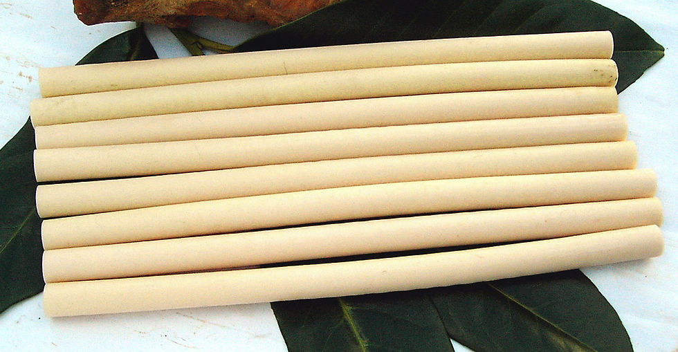 Miniature : 4 Rods  **  IVORY  **  EXCEPTIONAL Old GALALITH