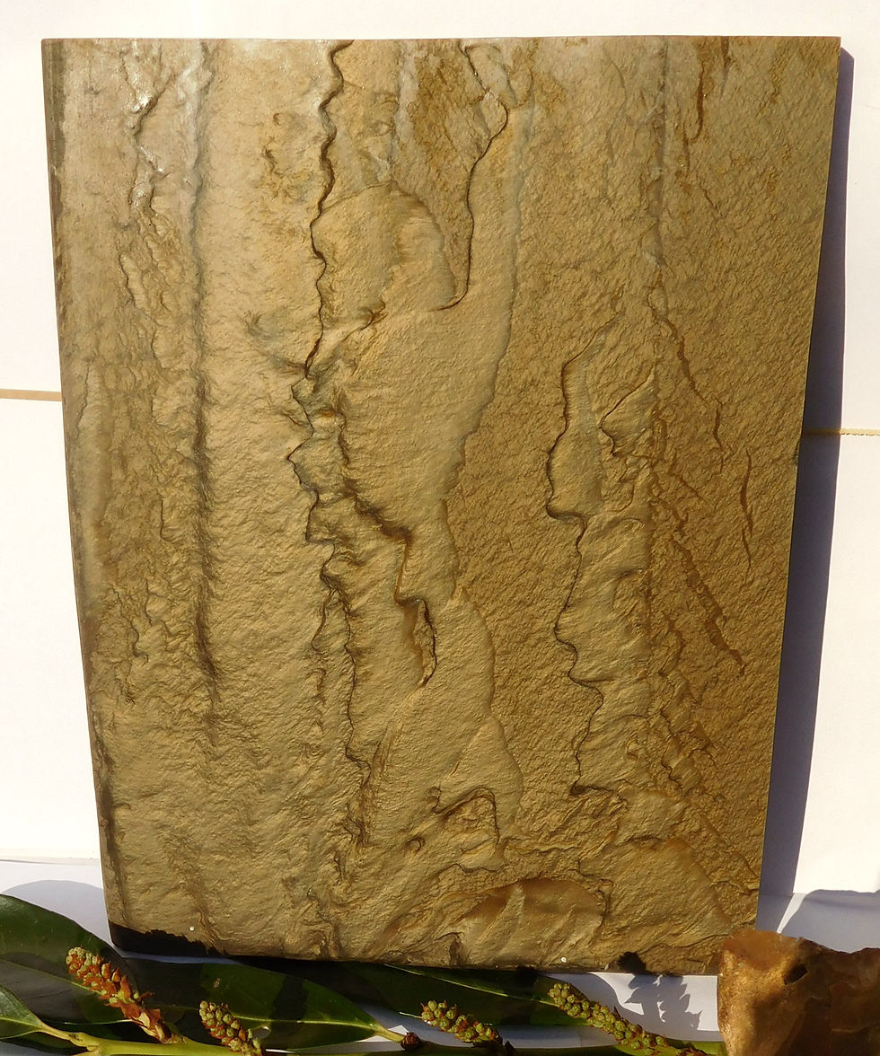 Miniature : ** BEAUTIFUL Block Old GALALITH ** BRONZE MARBLED