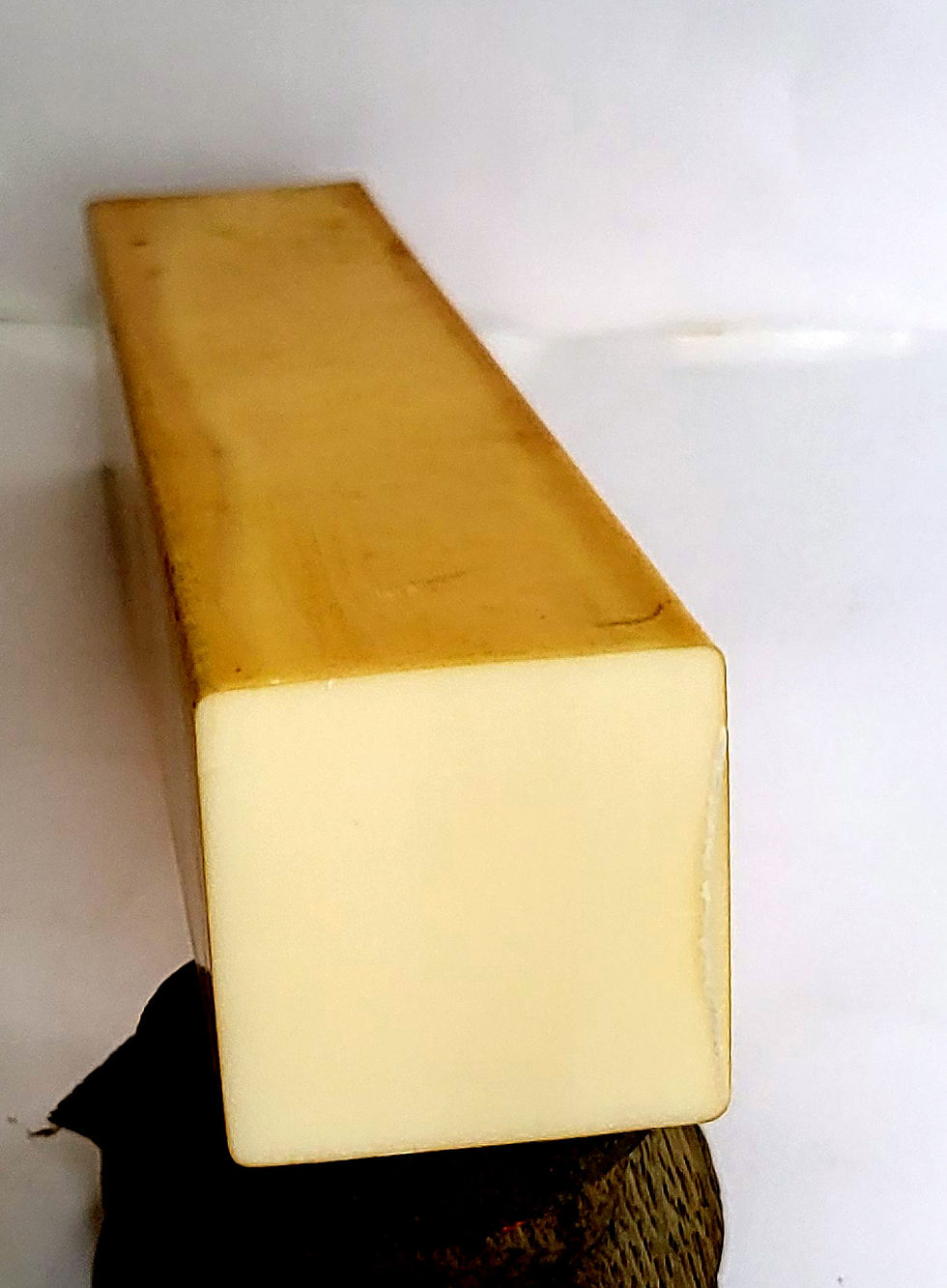 Miniature : Block of Bakelite - White-off (Yvory)