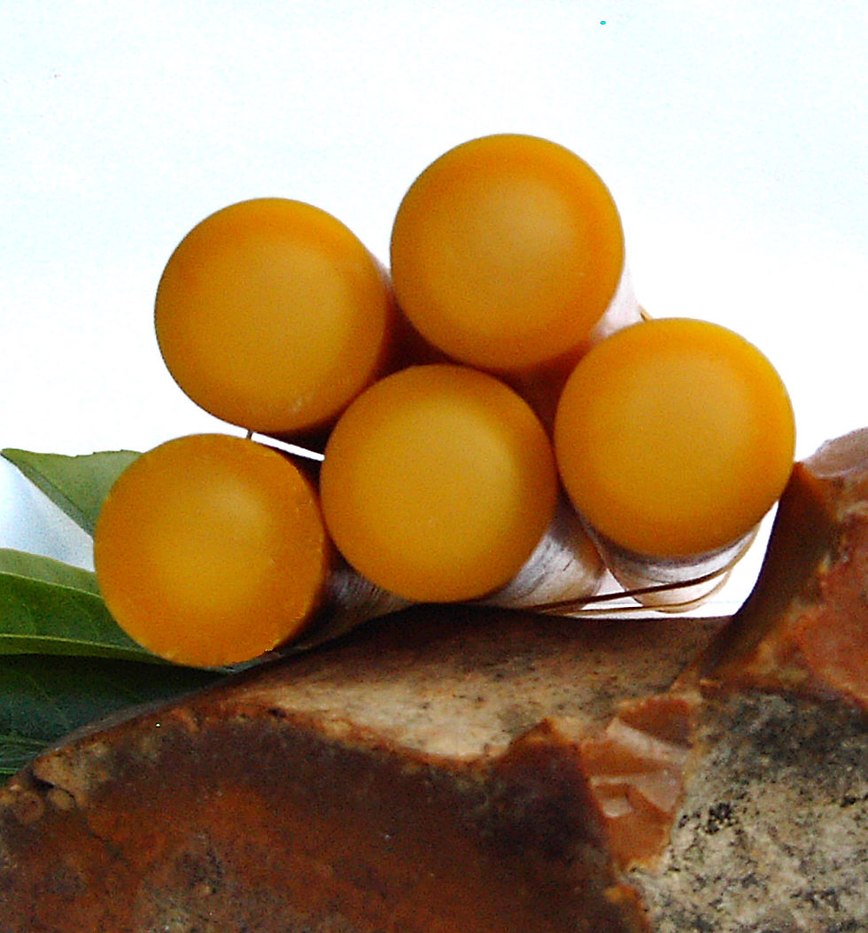 Miniature : 4 Rods YELLOW Diam 10 to 15