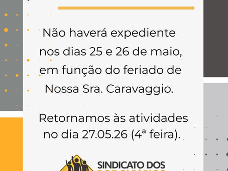 O Sindicato dos Trabalhadores Rodoviários informa: