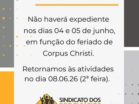 SINDICATO DOS RODOVIÁRIOS INFORMA: