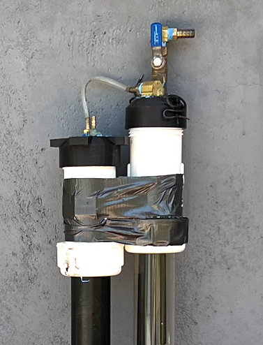 Close Up of Gas Cap and Electrode Cap Integrated With Compression Couplers