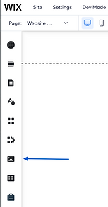 Navigating to media managment tab