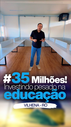Flori lidera maior ampliação da rede municipal de ensino em Vilhena e estabelece novo padrão de construção escolar em Rondônia