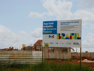 Obras da Unidade Básica de Saúde Porte V no bairro Moysés de Freitas avançam