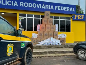 Em Rondônia, PRF intercepta 10 mil maços de cigarro contrabandeados