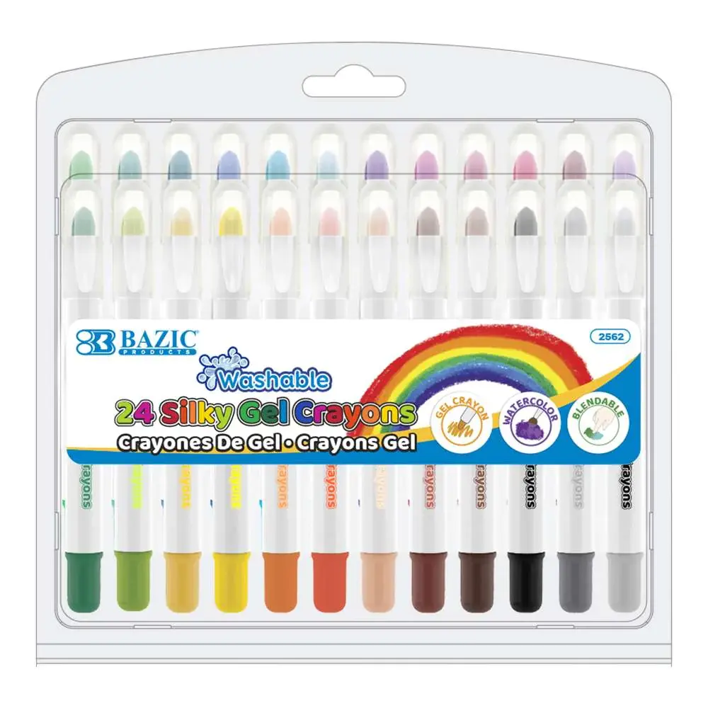 Silky Gel Crayons 24 Color