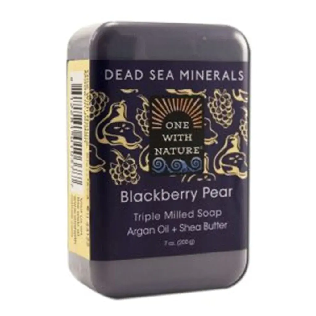 One With Nature Triple Milled Soap Bar - Blackberry Pear - 7 oz