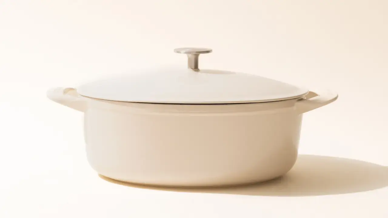 Oval Enameled Cast Iron Dutch Oven