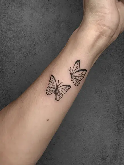 small butterfly tattoo
