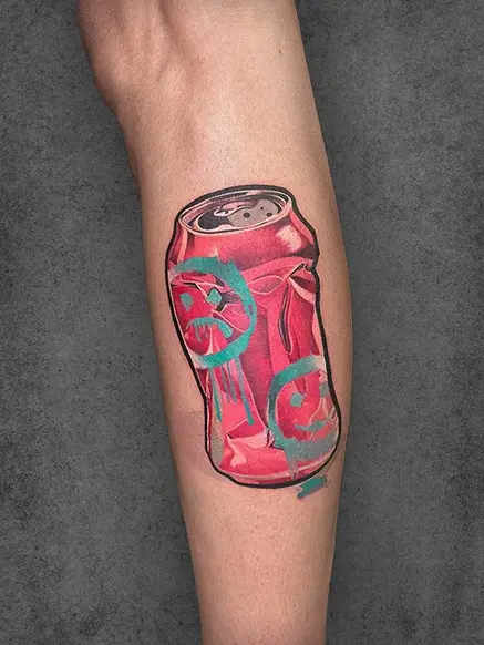soda can tattoo