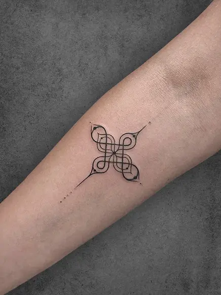 small mandala tattoo