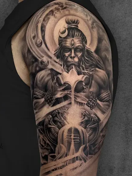 hanuman sleeve tattoo