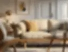 Scandinavian-style living room featuring neutral colors, soft textures, and balanced natural lighting.