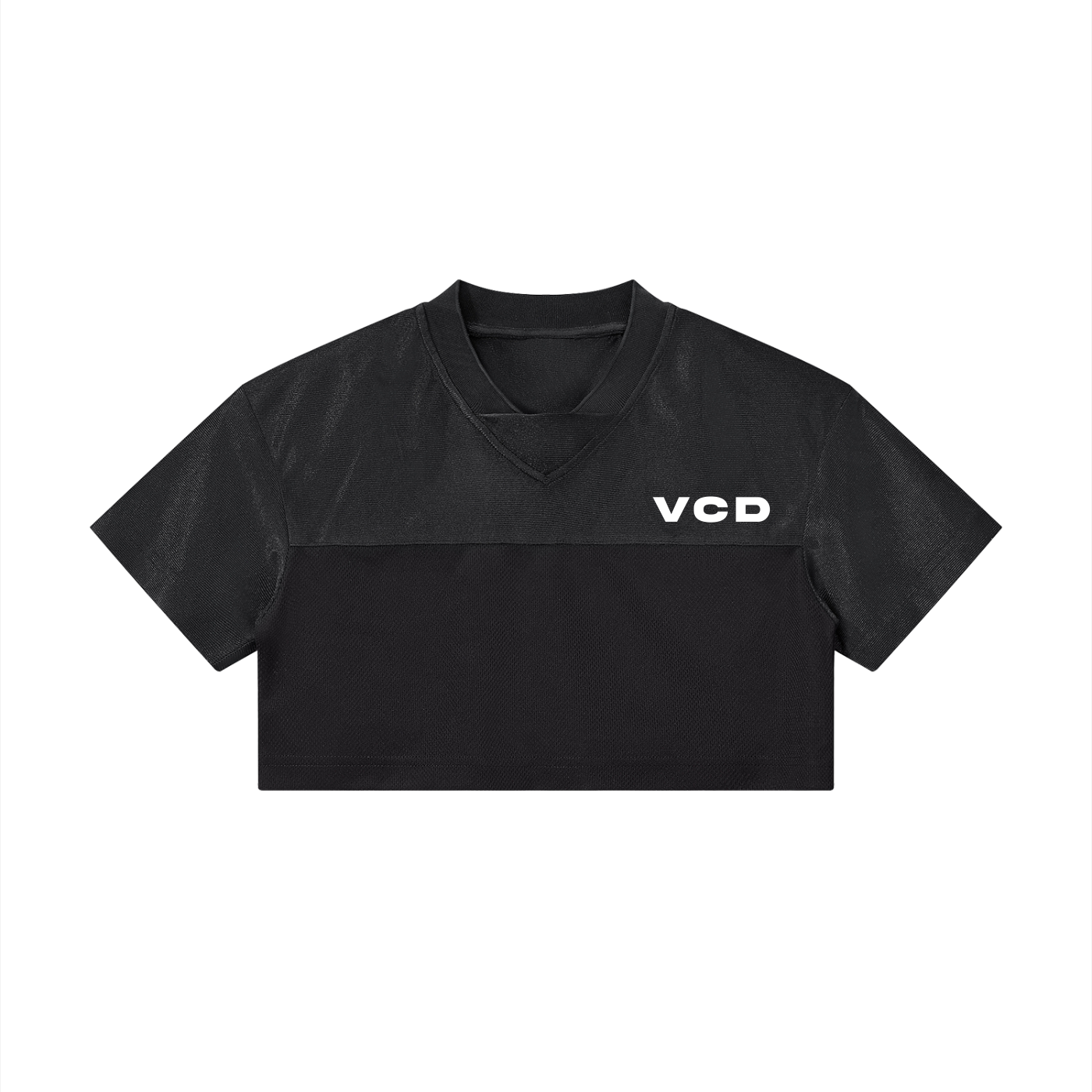 Women’s Cropped Paneled V-Neck Jersey