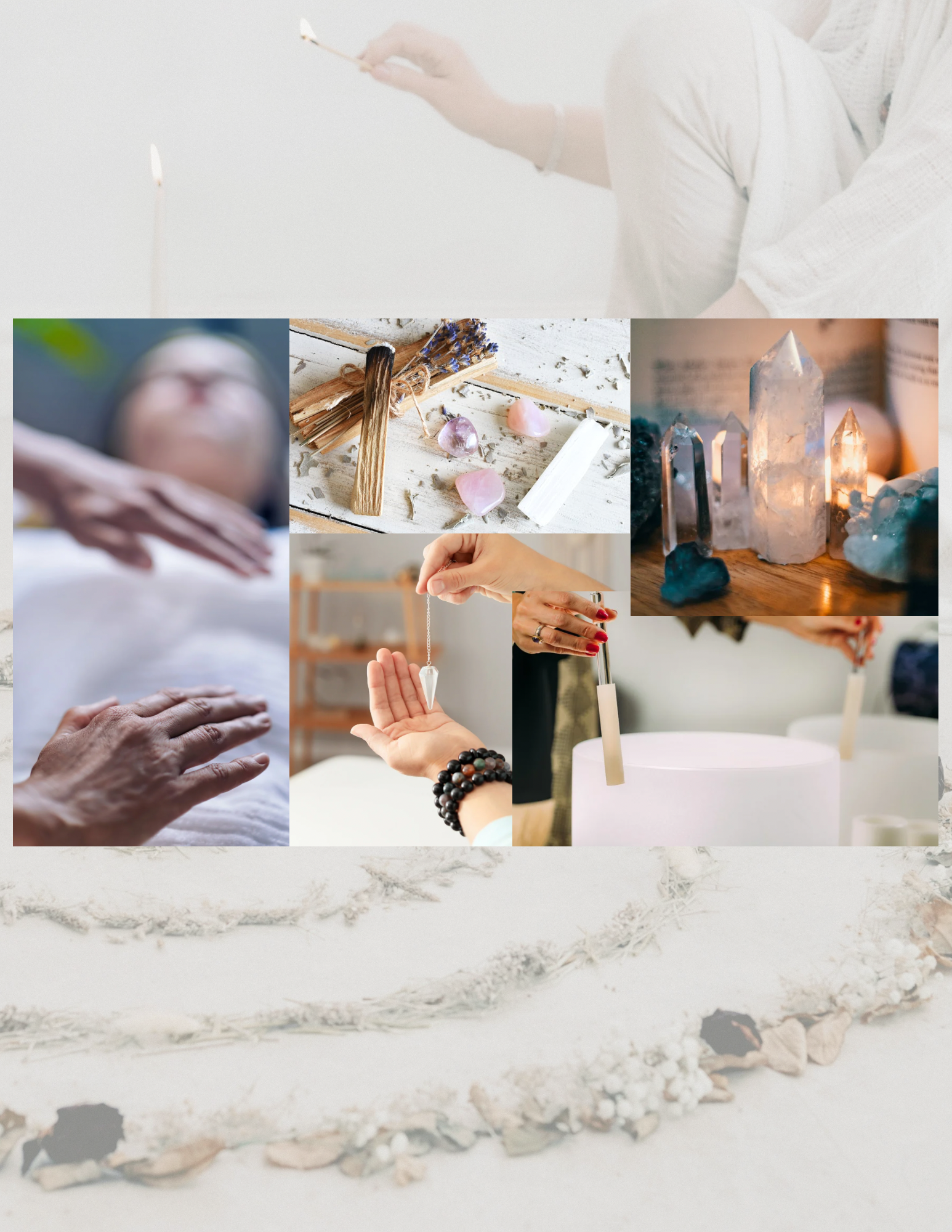 Intuitive Energy Sessions are in a theraputic setting much like a massage, incorporating different tools such as crystals, sound healing instruments, and more.