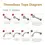 Thumbnail: Titanium Threadless 2-Bezel Set AAA Gem/Swarovski Zirconia & Bead