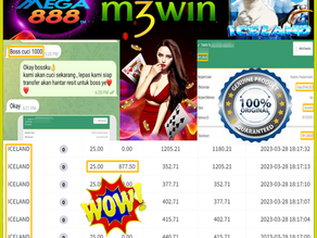 Congrats Our Member Iceland slot game tips to win RM1000 in Mega888