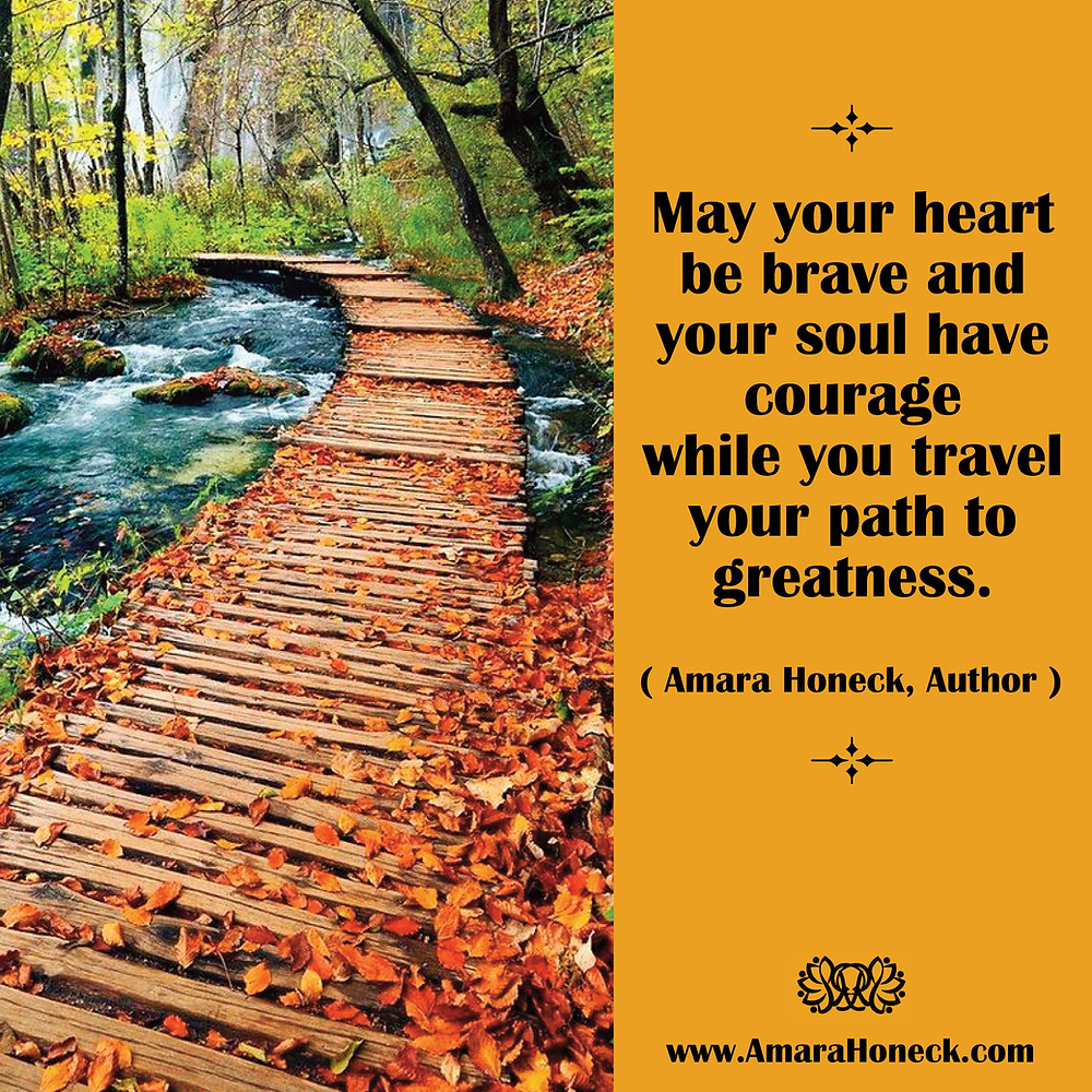 Fall Leaf Boardwalk Over River | Spiritual Growth Article | Amara Honeck | Tennessee Shaman Consciousness Exploration Teacher