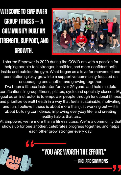 I started Empower in _____ during the COVID era with a passion for helping people feel str