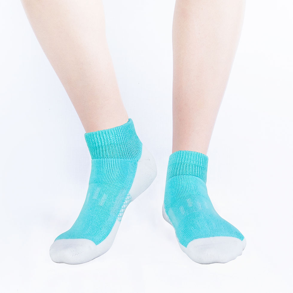 Thumbnail: Anti-microbial Ankle Socks-Turquoise
