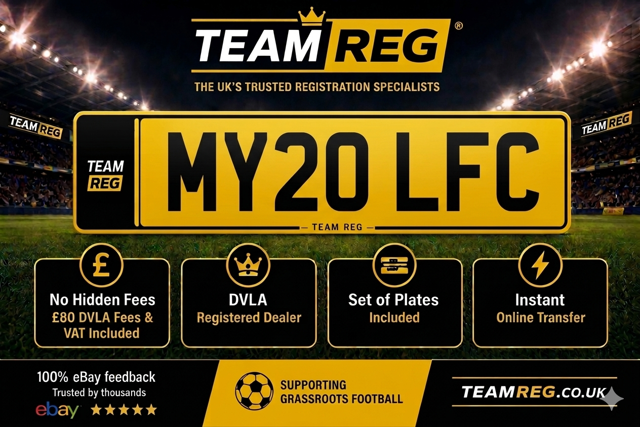 MY20 LFC Liverpool FC Personal Number Plate