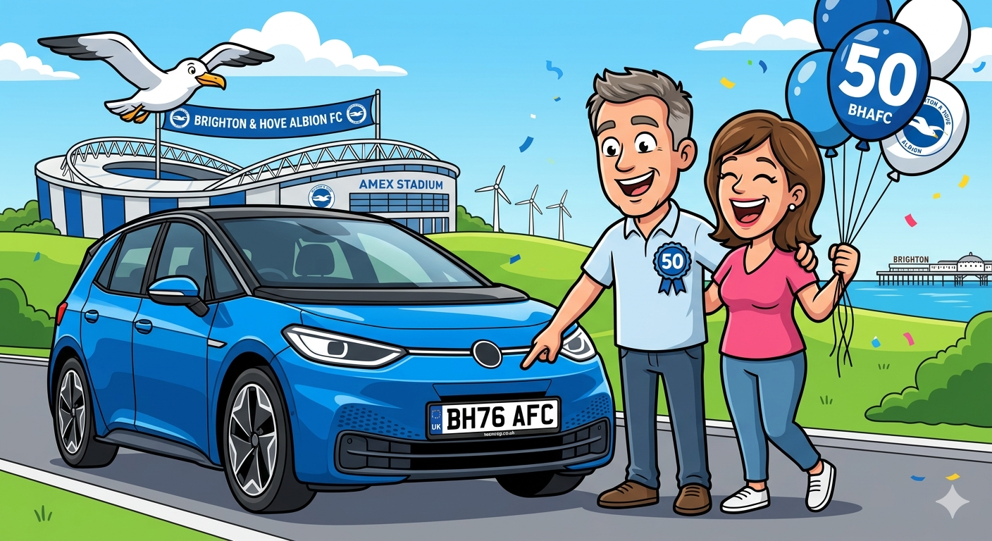 Brighton & Hove Albion Personal Number Plate BH76 AFC