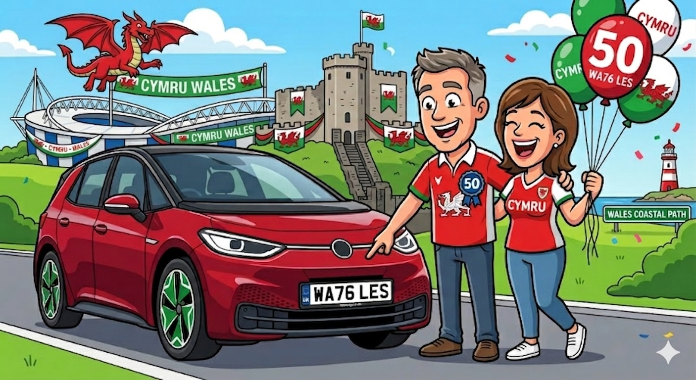 WA76 LES Wales Personal Number Plate