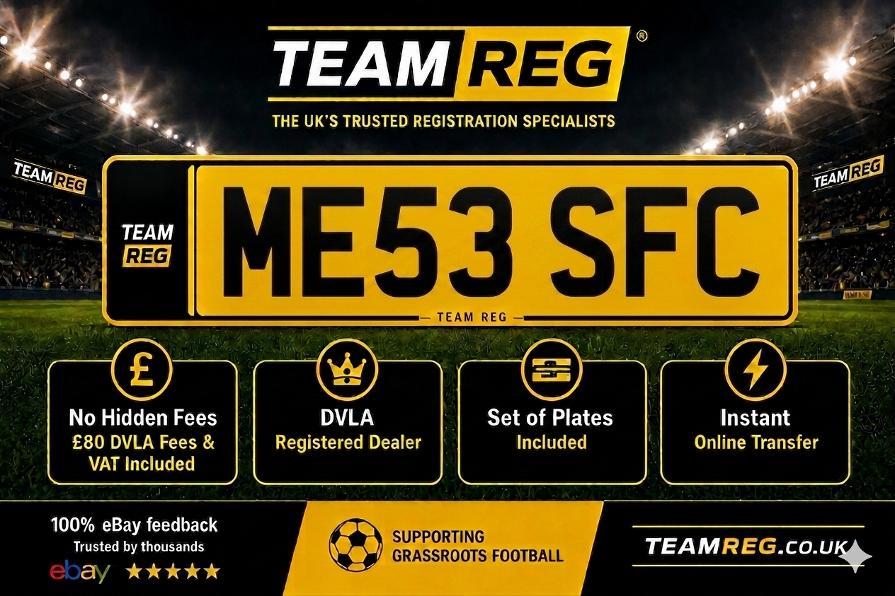 ME53 SFC Southampton Personal Number Plate