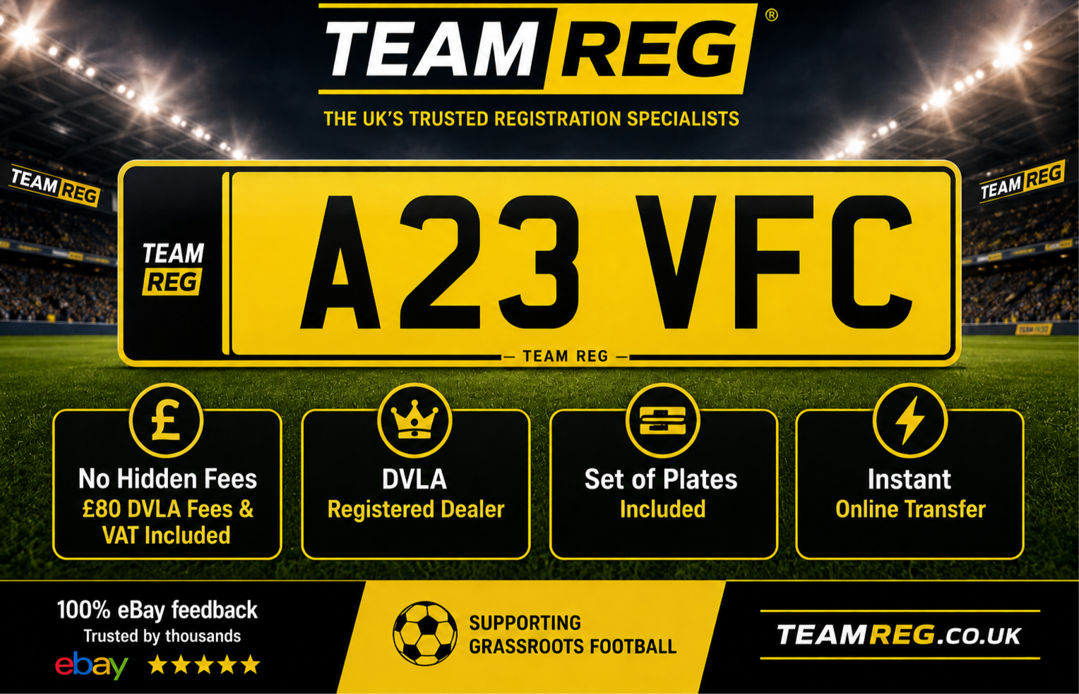 A23 VFC Aston Villa Personal Number Plate