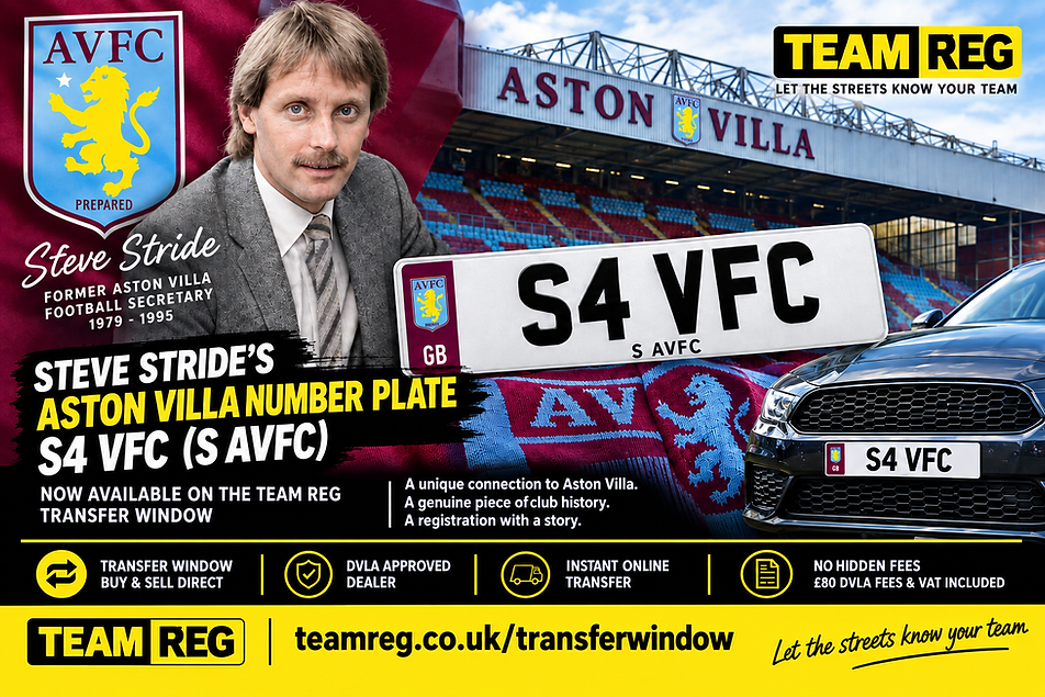 S4 VFC Aston Villa Personal Number Plate - AVFC