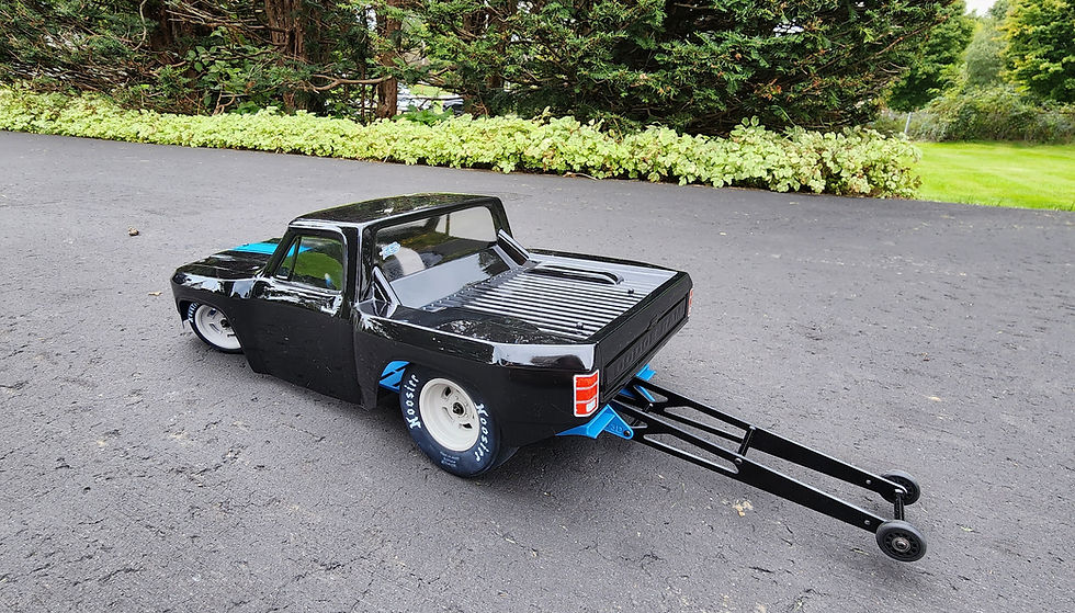 ECB 3D Printing No Prep/Drag Rear Air Foil For Team Associated DR10m