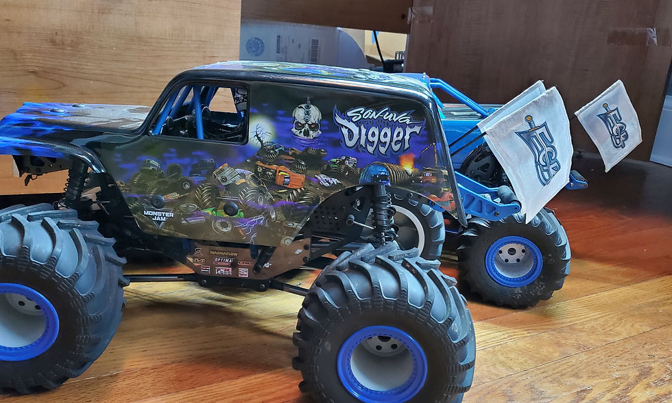 ECB 3D Printing Flag Holder For Losi LMT