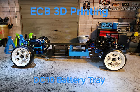 ECB 3D Printing Battery Trays for Associated DC10 Drift Car | ECB