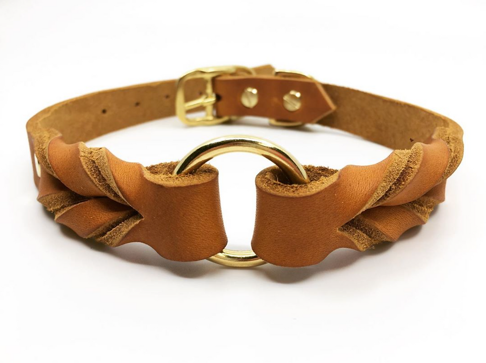 Miniaturbild: LEDERHALSBAND TWISTED