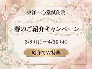 🌸春のご紹介キャンペーン🌸