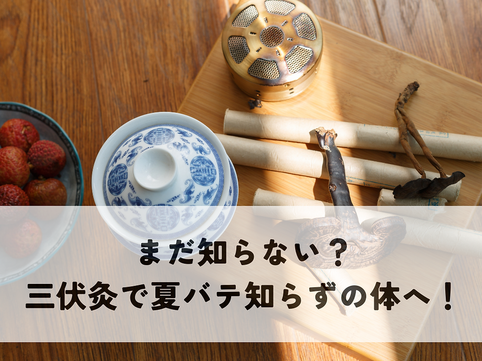 まだ知らない？三伏灸で夏バテ知らずの体へ！効果を徹底解説
