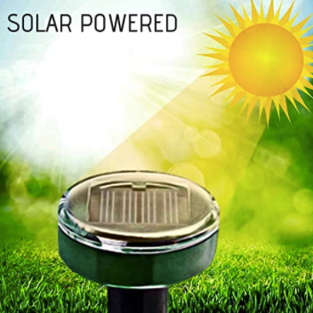 Thumbnail: Mole Deterrent Device (2 Pack) - Solar Power Ultrasonic Repellent for Lawn