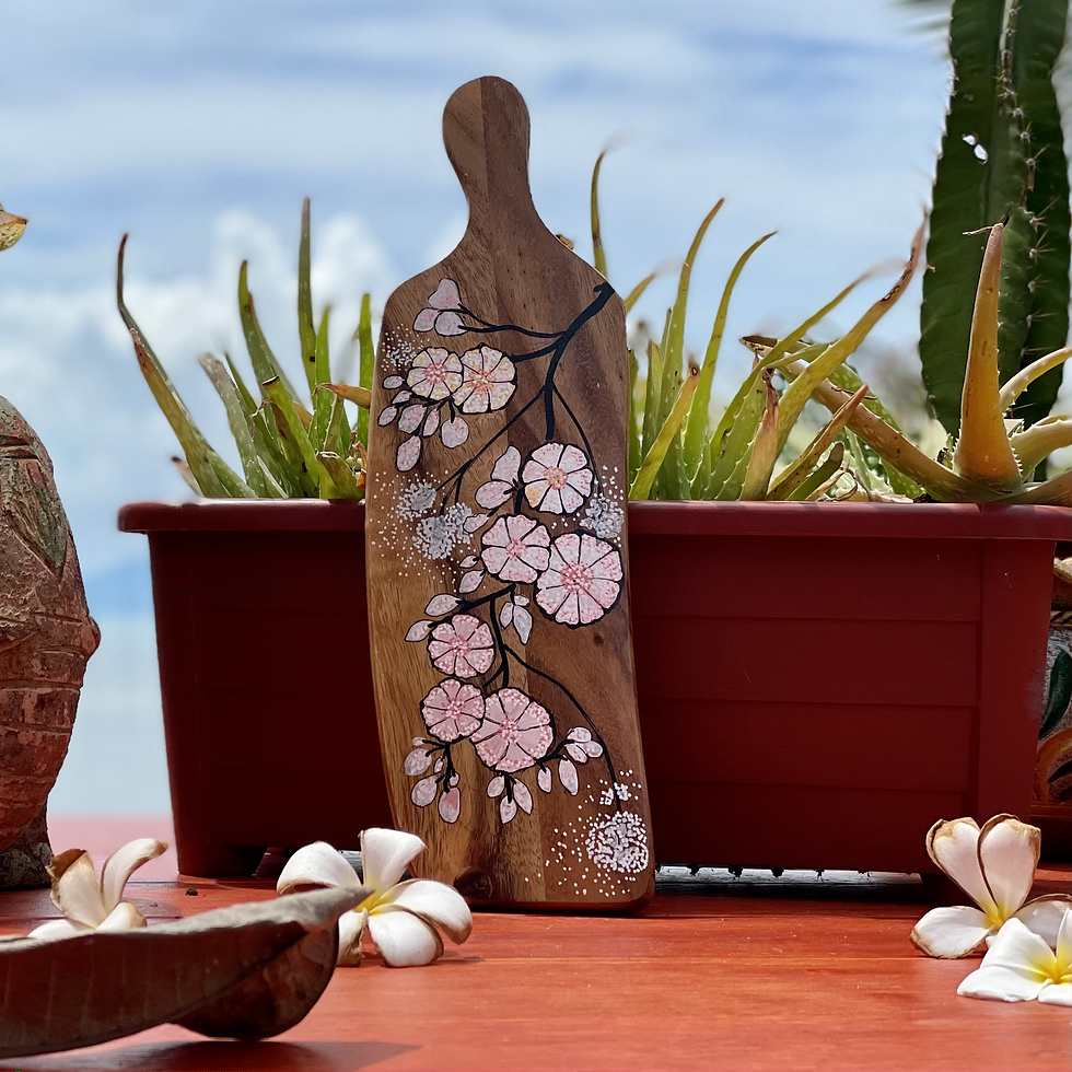 Platter - Long Board w/ Cup Holder- Sakurazen