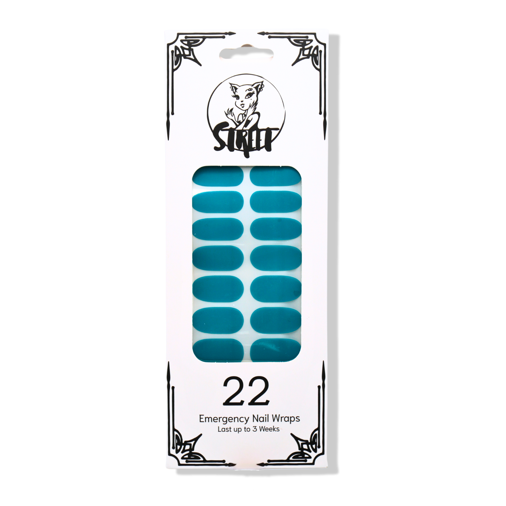 StreetKitty Teal Green Nail Polish Wraps