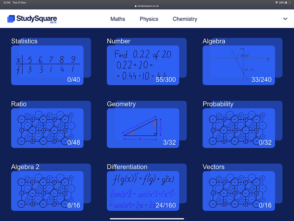 Online maths physics chemistry tutoring resources AQA GCSE Edexcel SQA National 5