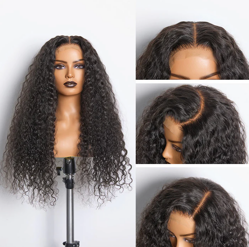 Thumbnail: Water Wavy Brazilian Virgin Hair 5x5 Lace Closure Wig